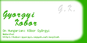 gyorgyi kobor business card