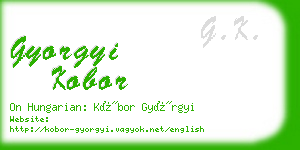 gyorgyi kobor business card